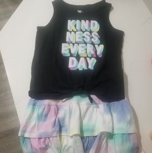 Girls Justice skirt and top, 2pc size 12